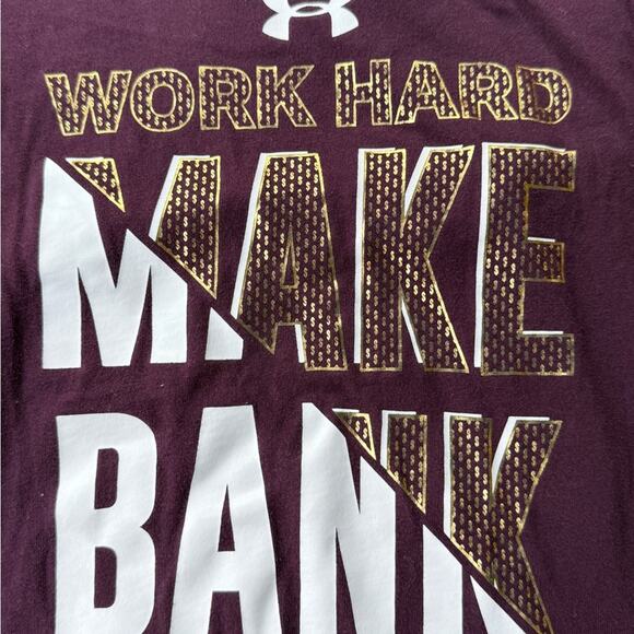 Lot of 3 Youth Medium Under Armour Maroon and Light Gray Tees - Picture 10 of 15